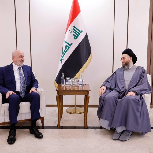 رئيس الجمهورية والسيد الحكيم يؤكدان اهمية الإسراع في حسم منصب رئيس الوزراء