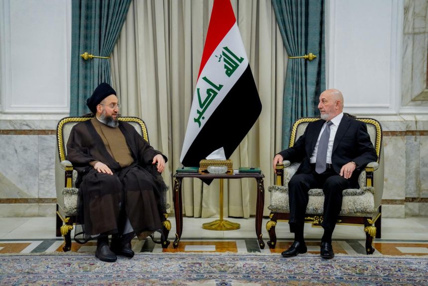 رئيس الجمهورية والسيد الحكيم يؤكدان اهمية الإسراع في حسم منصب رئيس الوزراء