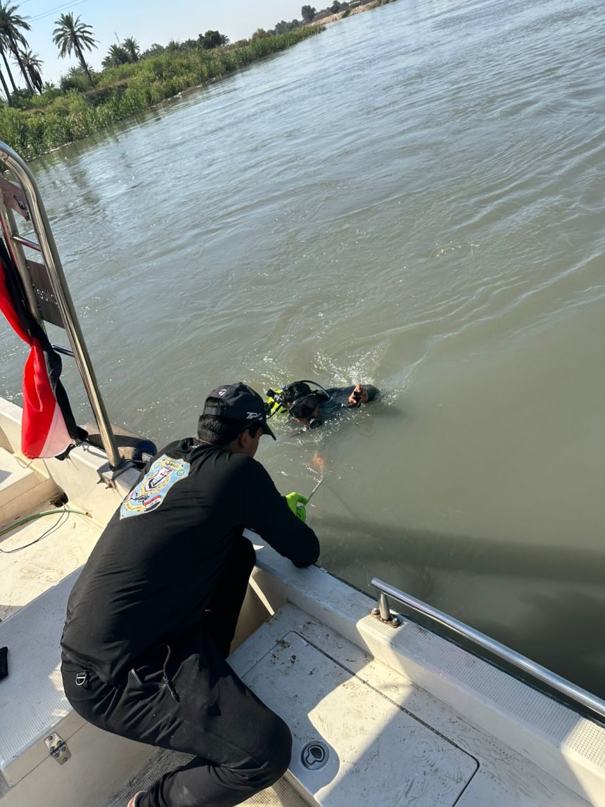 بعد 4 أيام من البحث.. انتشال جثة غريق من نهر جسر ديالى شرقي بغداد