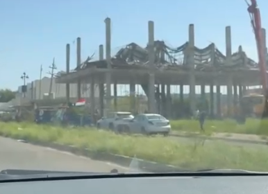 انهيار بناية قيد الإنشاء في حي الوحدة وسط كركوك