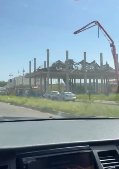 انهيار بناية قيد الإنشاء في حي الوحدة وسط كركوك