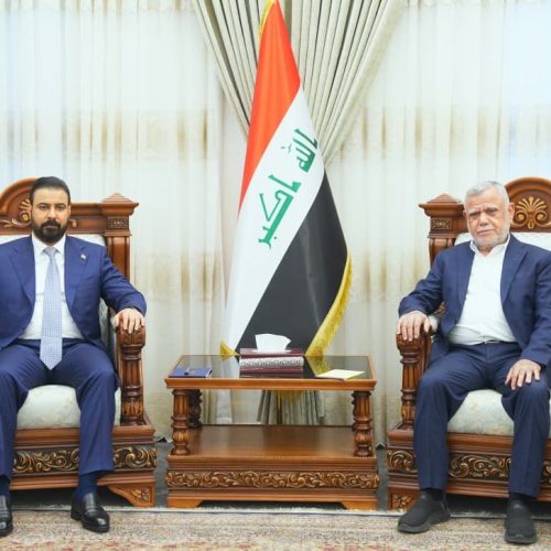 الزيدي والعامري يؤكدان على أهمية تعزيز العمل لتشكيل حكومة وطنية