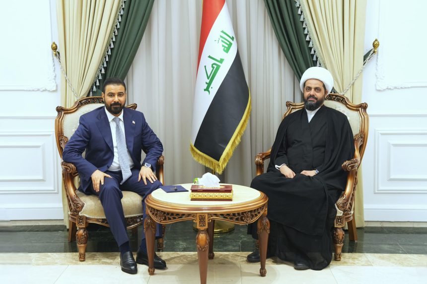 الخزعلي والزيدي يؤكدان اهمية تشكيل حكومة وطنية قادرة على مواجهة التحديات الراهنة