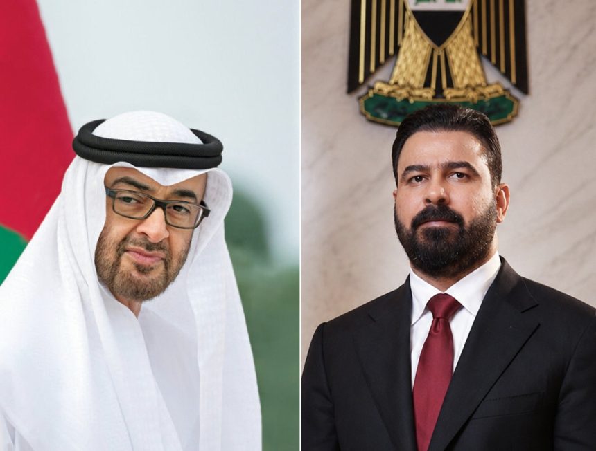 الزيدي ومحمد بن زايد يؤكدان أهمية تعزيز التعاون بين العراق والامارات بمختلف المجالات