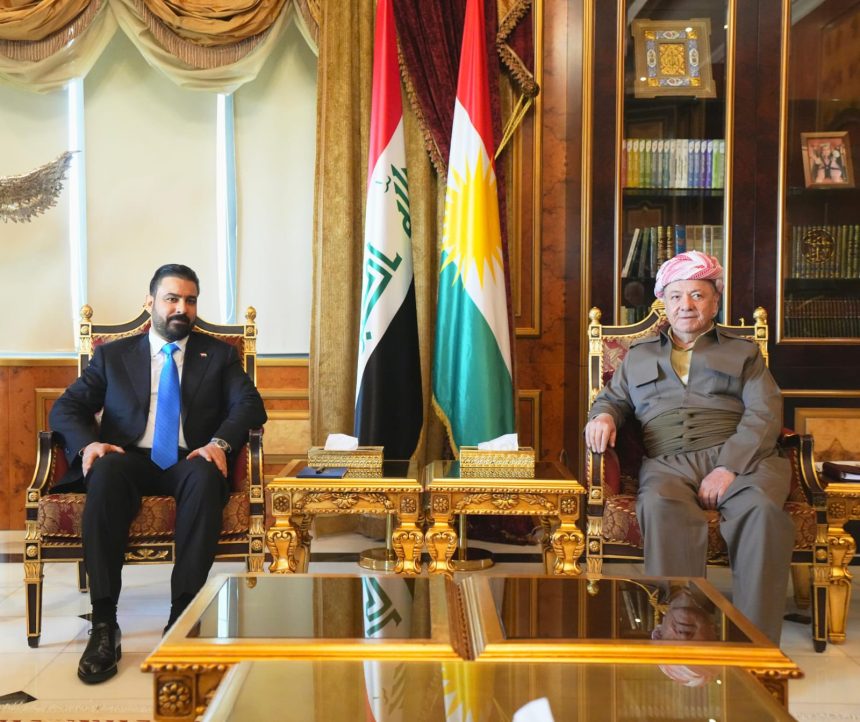الزيدي ومسعود بارزاني يؤكدان أهمية تشكيل حكومة قوية قادرة على مواجهة التحديات وتجاوز الأزمات