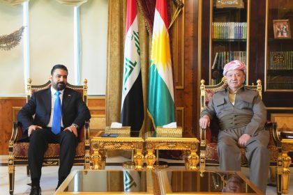 الزيدي يؤكد لمسعود بارزاني ضرورة العمل على فتح صفحة جديدة من التعاون بين بغداد وأربيل