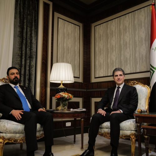 الزيدي ورئيس اقليم كردستان يؤكدان أهمية تعزيز الحوارات بين القوى السياسية لتشكيل الحكومة