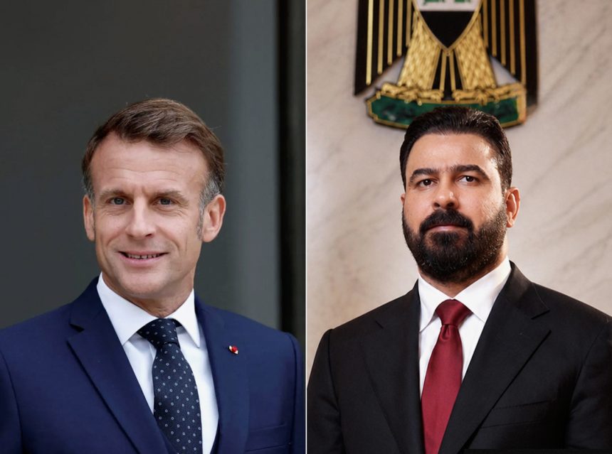 اتصال هاتفي.. ماكرون يهنئ الزيدي ويؤكد وقوف فرنسا إلى جانب الشعب العراقي