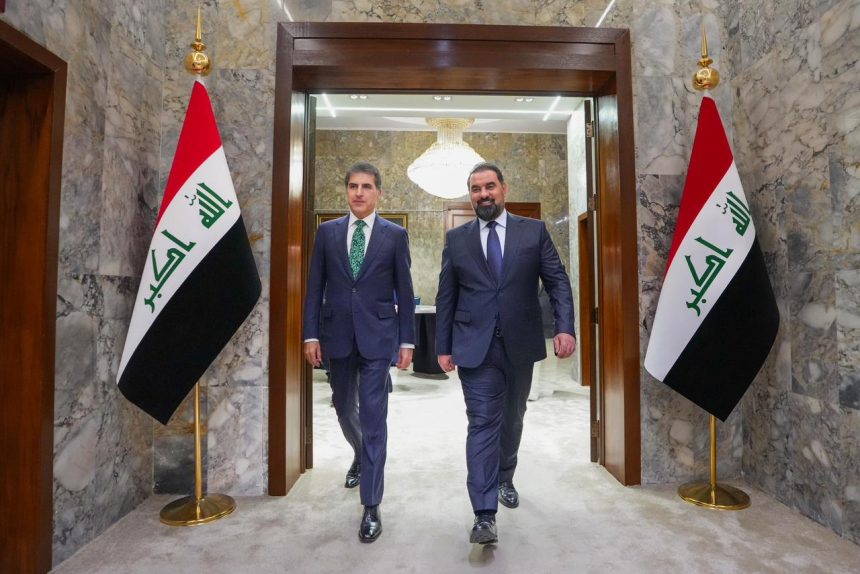 رئيسا البرلمان واقليم كردستان يبحثان مسار تشكيل الحكومة العراقية الجديدة