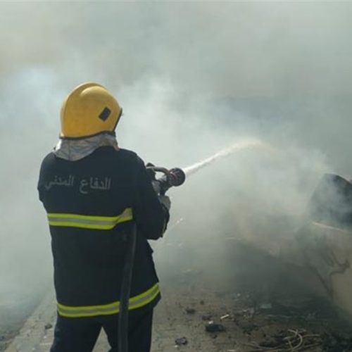 إخماد حريق اندلع داخل خزان للوقود تابع للفرقة الخاصة في المنطقة الخضراء وسط بغداد