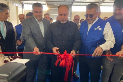 أمين بغداد يفتتح معمل تدوير الإطارات المستهلكة