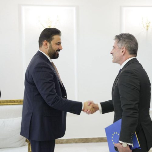 الزيدي وسفير الاتحاد الأوروبي يؤكدان أهمية تكثيف العمل المشترك لتحقيق الاستقرار والتنمية