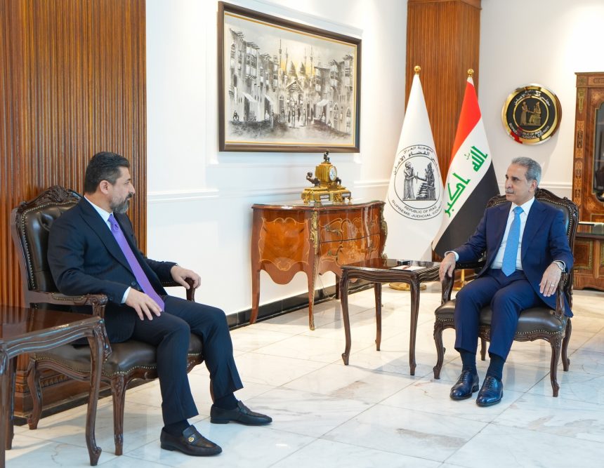 رئيس مجلس القضاء الأعلى وشواني يبحثان سبل تعزيز التعاون المشترك بين القضاء ووزارة العدل