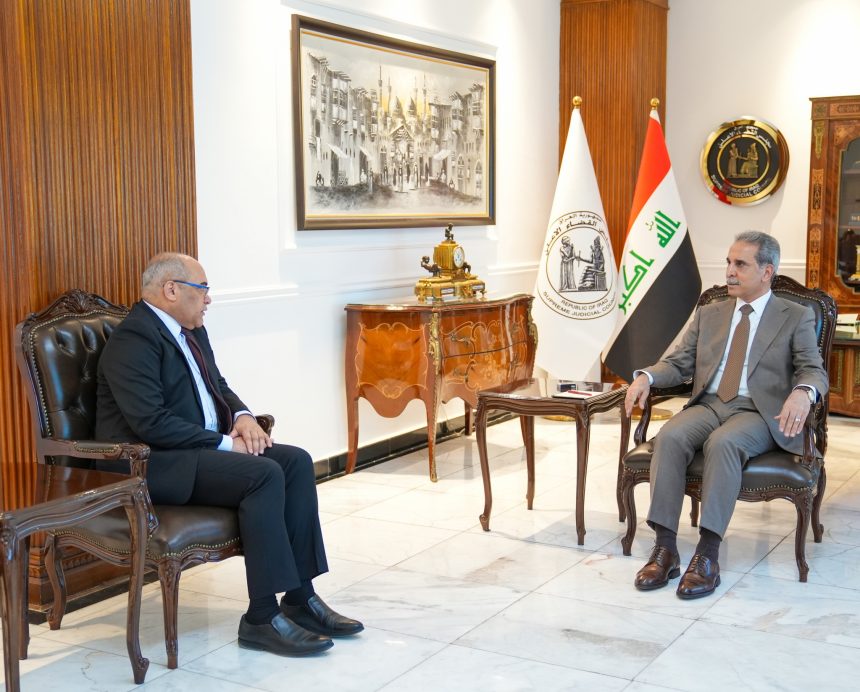 رئيس مجلس القضاء الأعلى يبحث مع رئيس جهاز الأمن الوطني التعاون لفرض سيادة القانون وتحقيق الاستقرار