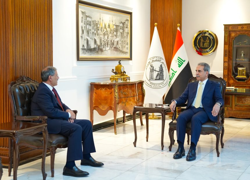 رئيس مجلس القضاء الأعلى ووزير الزراعة يبحثان معالجة المخالفات والتجاوزات على الأراضي الزراعية