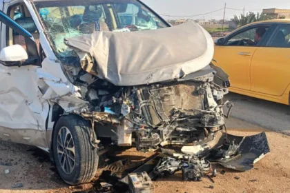 مصرع وإصابة 4 أشخاص بينهم ضابط رفيع نتيجة حادث تصادم 3 عجلات جنوبي بغداد