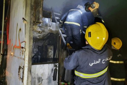 اندلاع حريق داخل مخزن للمواد الغذائية في منطقة الشعب ببغداد