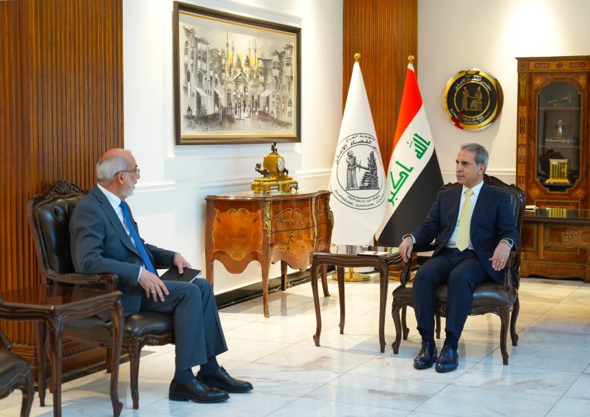 رئيس مجلس القضاء الأعلى يبحث مع وزير النفط القضايا والملفات القانونية التي تخص القطاع النفطي