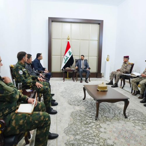 الزيدي لوفدي العصائب وكتائب الإمام علي: العراق يشهد تحولاً مهماً والمرحلة الحالية مرحلة بناء وإعمار