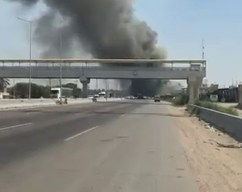 اندلاع حريق داخل مجمع للزيوت في الطارمية شمالي بغداد