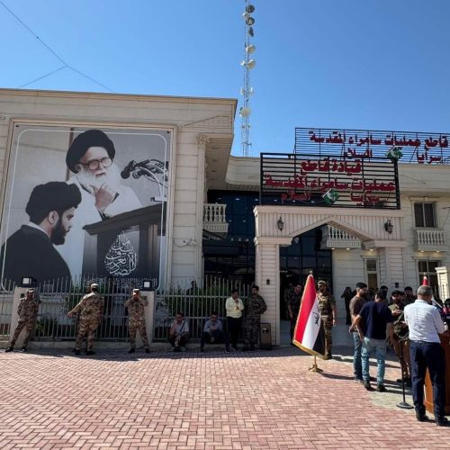 سرايا السلام تسلم ملفها إلى القوات الأمنية في مقر قيادة عمليات سامراء