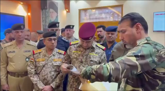 المحمداوي يستلم بيانات مقاتلي سرايا السلام