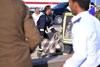 الصحة: 21 وفاة و19 إصابة في حادث انقلاب حافلة على طريق الناصرية - البصرة