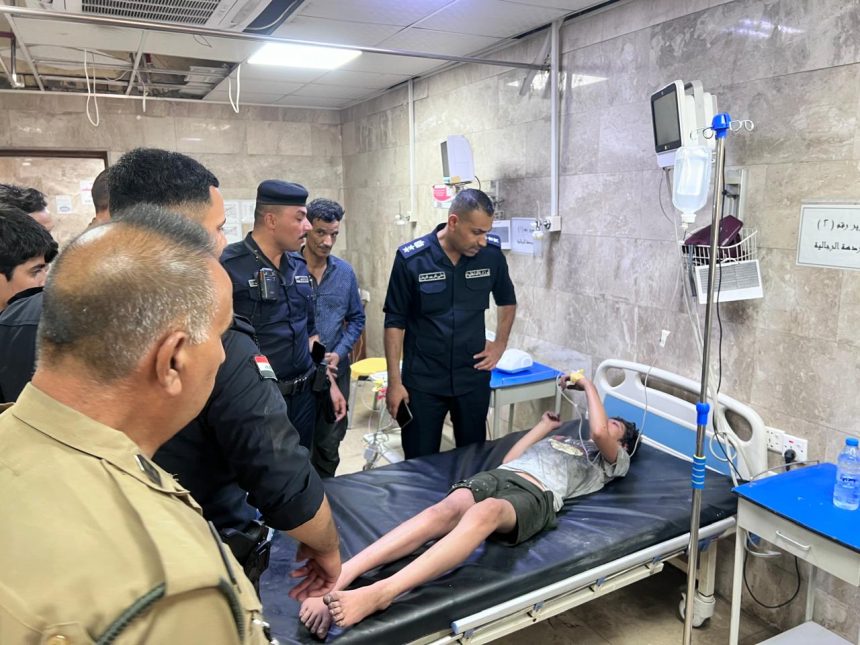 الدفاع المدني ينقذ شخصين ويخمد حريقاً في حي الجهاد جنوب غربي بغداد