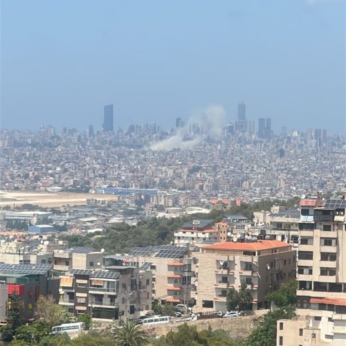 غارة إسرائيلية على الضاحية الجنوبية لبيروت
