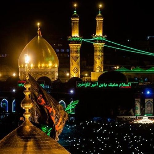 بدء مراسم استبدال الرايات في كربلاء إيذانًا بحلول شهر محرم الحرام