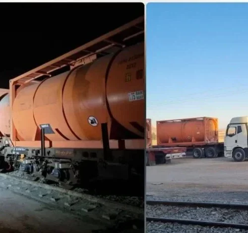 انطلاق أول شحنة ترانزيت سككي من العراق إلى أفغانستان عبر محطة إيرانية