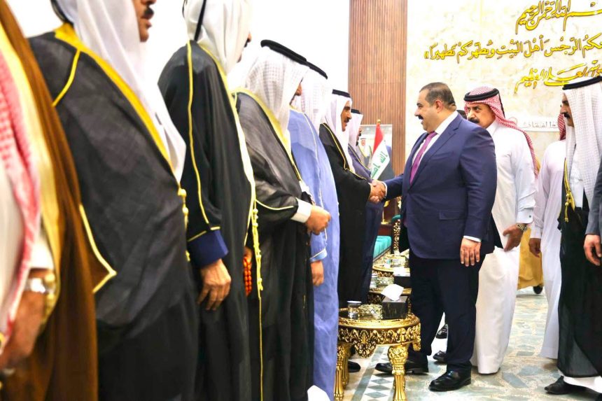 السامرائي يزور مضيف أمير قبيلة السادة النعيم في كركوك برفقة وفد من نواب وقيادات تحالف العزم