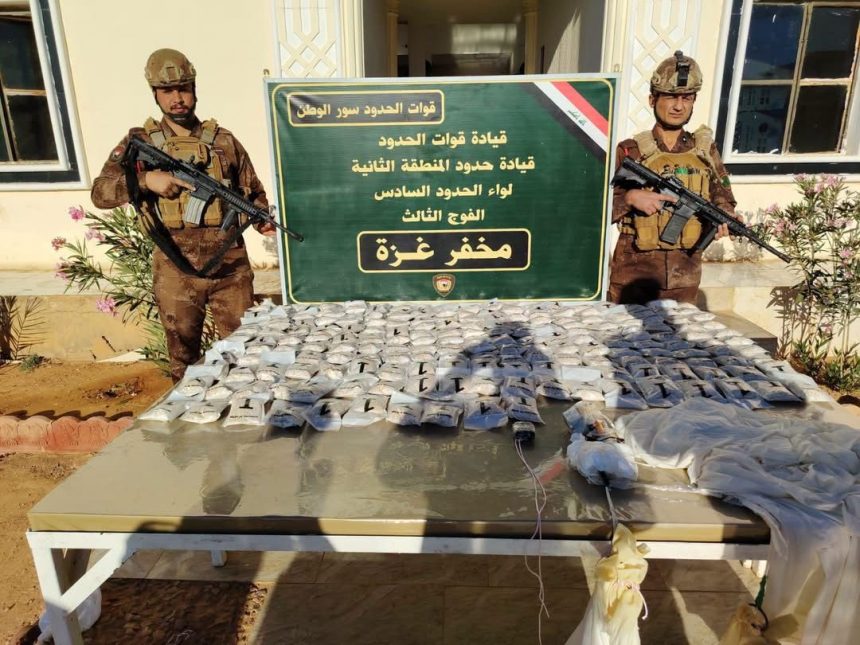 قوات الحدود تحبط محاولة تهريب 34 كغم من المخدرات بواسطة بالون هوائي في طريبيل