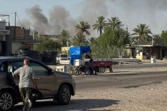 انفجار داخل مستودع عتاد تابع للحشد الشعبي في معسكر المنصورية