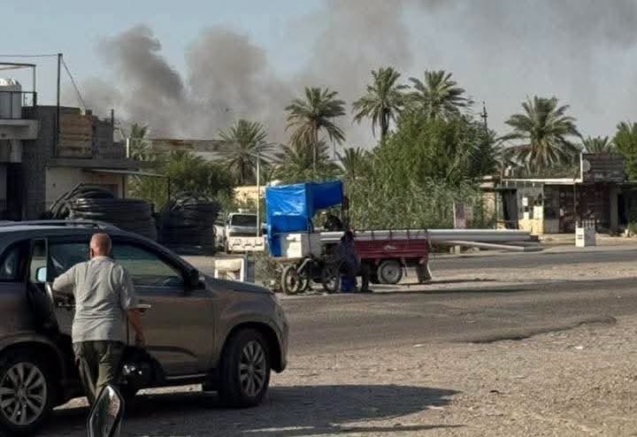 انفجار داخل مستودع عتاد تابع للحشد الشعبي في معسكر المنصورية