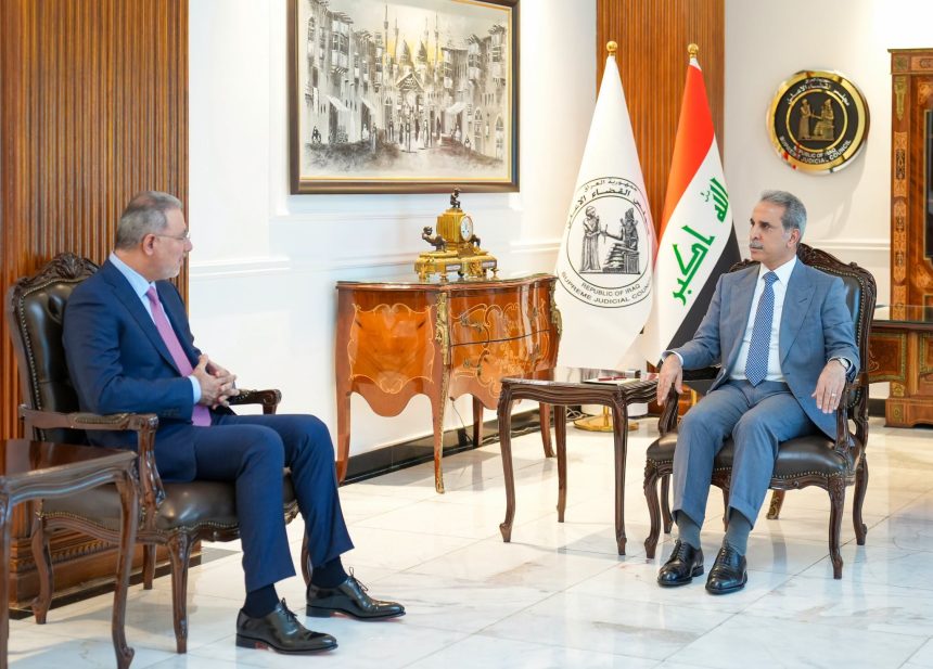 رئيس مجلس القضاء الأعلى يبحث مع رئيس جهاز الأمن الوطني القضايا التحقيقية ضمن اختصاص الجهاز