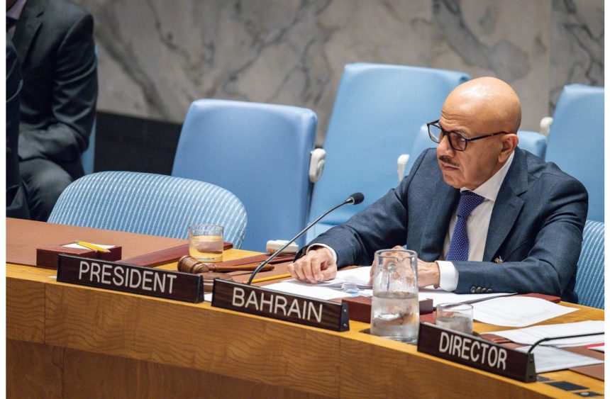 ‏وزير خارجية البحرين يدعو مجلس الأمن الدولي إلى التأكيد على إدانة الهجمات الإيرانية
