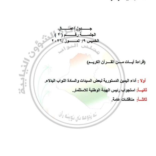 مجلس النواب يحدد يوم الخميس المقبل موعداً لاستجواب رئيس هيئة الاستثمار