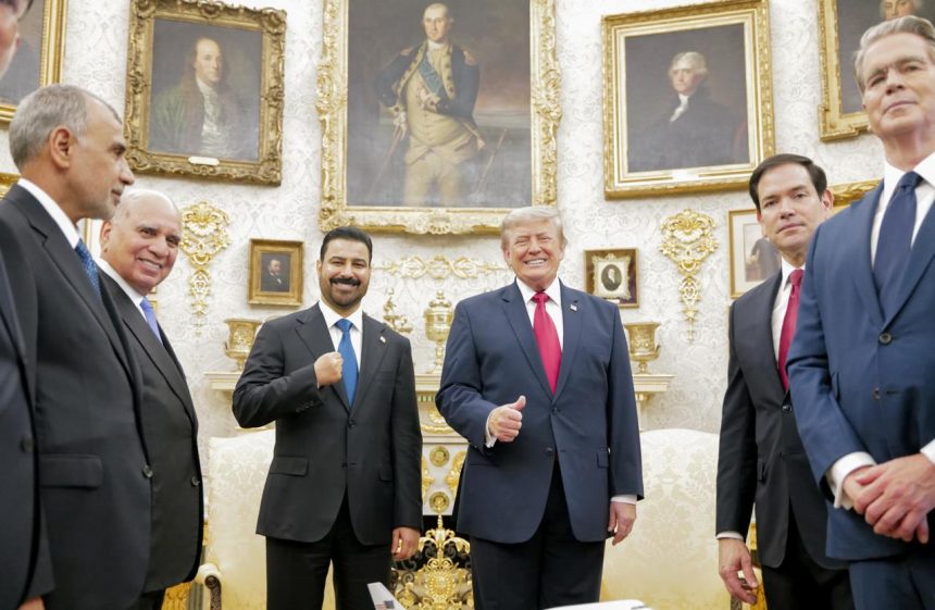 ترامب: تربطنا علاقة ممتازة مع رئيس وزراء العراق علي الزيدي