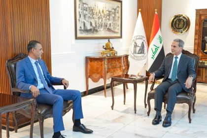 رئيس مجلس القضاء الأعلى ويونس محمود يبحثان الإشكاليات التي تواجه مسيرة تطوير واقع كرة القدم
