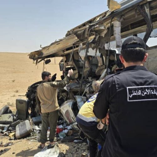 ارتفاع حصيلة ضحايا حادث التصادم في سوريا إلى 35 وفاة و30 إصابة
