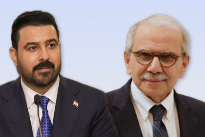 الزيدي يستقبل نظيره اللبناني نواف سلام في القصر الحكومي