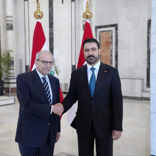 الزيدي ونظيره اللبناني يعقدان لقاءً ثنائياً لبحث العلاقات والشراكة الاقتصادية بين البلدين والأوضاع بالمنطقة