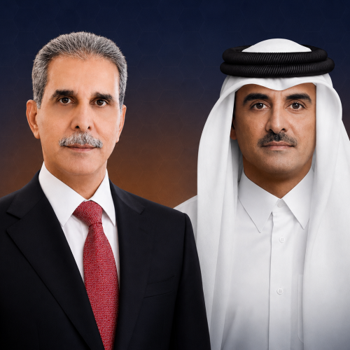 رئيس مجلس القضاء الأعلى يعزي أمير دولة قطر بوفاة والده الشيخ حمد بن خليفة آل ثاني