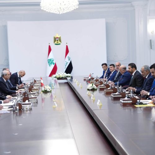 الزيدي يؤكد أهمية الدخول في شراكات اقتصادية مثمرة مع لبنان بمختلف القطاعات التنموية