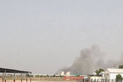 اندلاع حريق داخل مستودعات العتاد في معسكر التاجي شمالي بغداد