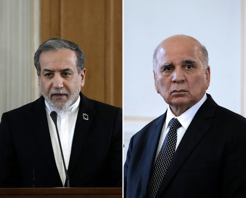 ‏وزير الخارجية يبحث مع نظيره الإيراني تطورات الأوضاع في مضيق هرمز وآفاق التهدئة الاقليمية