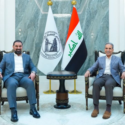 رئيسا البرلمان والقضاء يبحثان التعاون بين السلطتين التشريعية والقضائية في إقرار القوانين المهمة