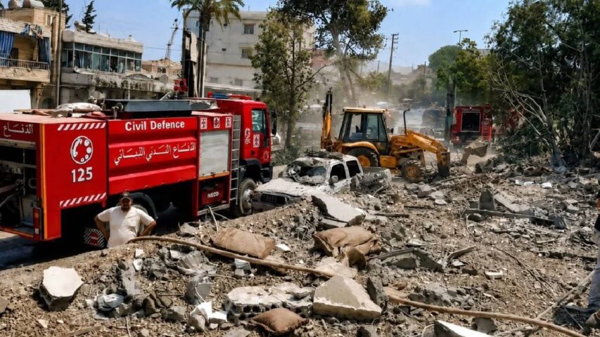 الدفاع المدني اللبناني: 4 شهداء و5 مصابين في الغارة الإسرائيلية على بلدة دير الزهراني