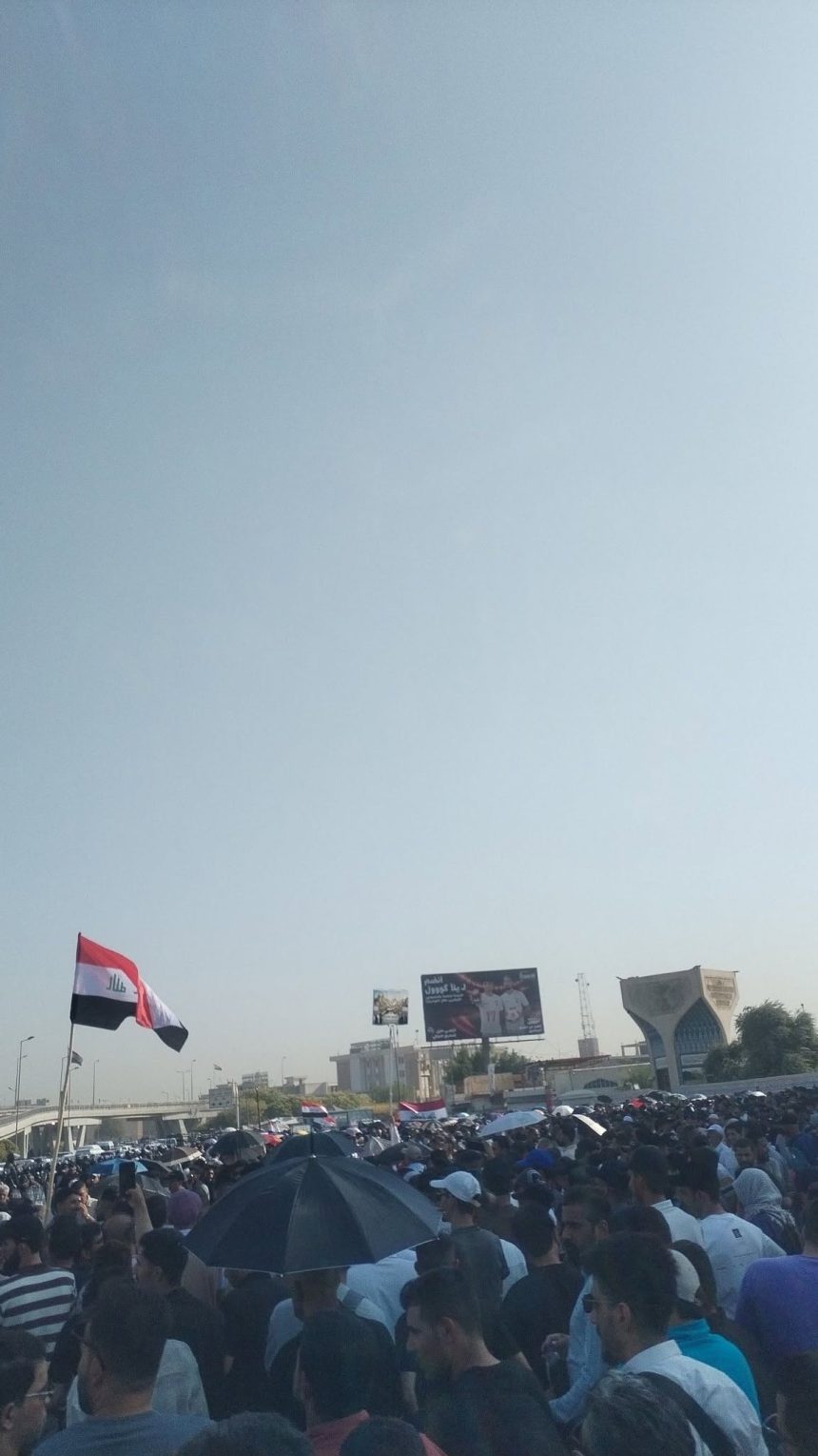 الخريجون القدامى يتظاهرون في العلاوي ببغداد للمطالبة بالتعيين